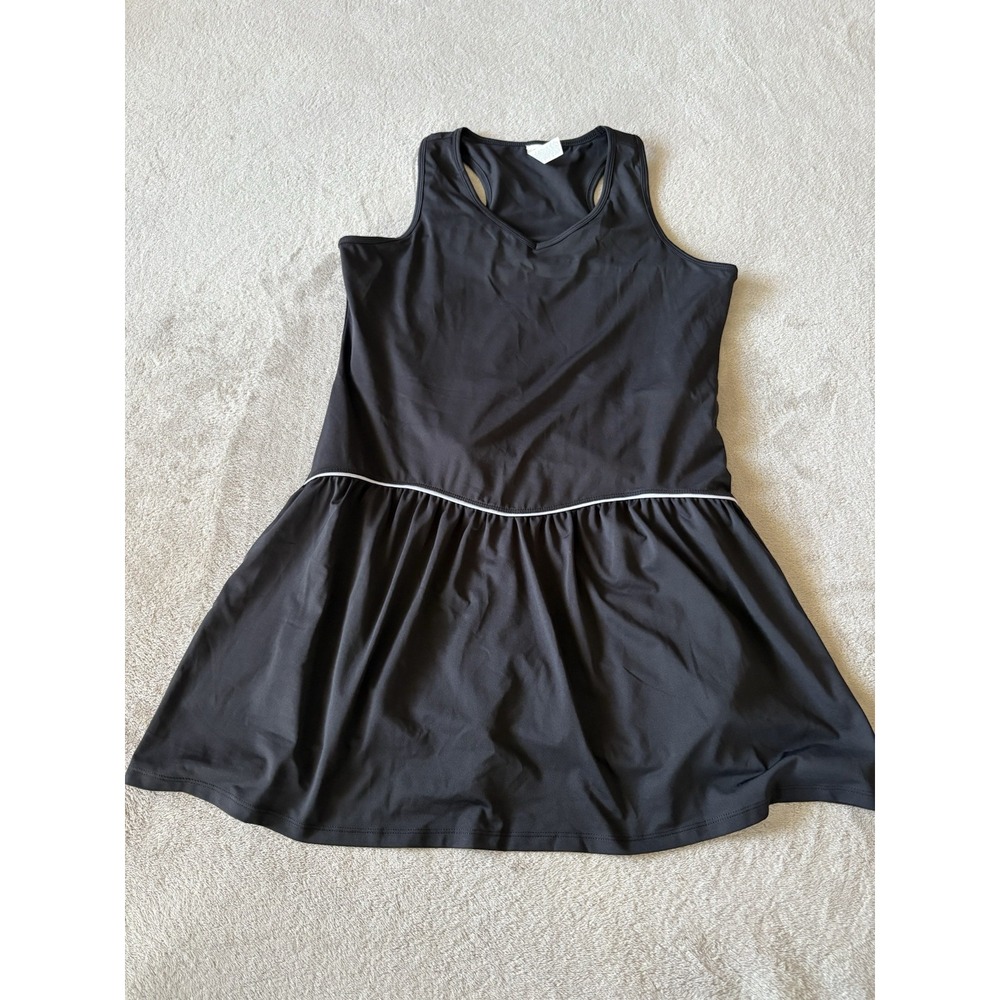 Nanette Lepore Woman's Large Play‎ Tennis Dress Lined w/ Shorts Black
